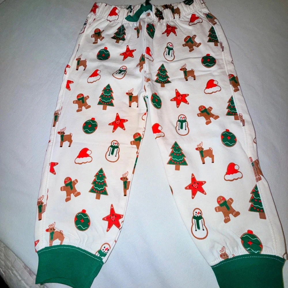 Monica + Andy Sweatsuit Kids 2T‎ White New Holiday Organic Cotton Sporty Set